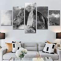 SIGNWIN 5 Panel Canvas Wall Art Expressive Landscape for Home Decorations Ready to Hang - 60
