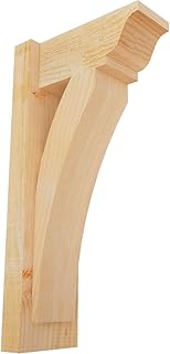 6"W x 12"D x 24"H Thorton Traditional Rough Sawn Outlooker, Douglas Fir