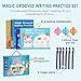 Magic Grooved Writing Practice, Tiny Thinkers Reusable Indented Handwriting Practice for Kids 3-5, Your Little Explorer Writing Tracetrek Workbooks Children Set Age 6-8 for Preschool & Kindergarten