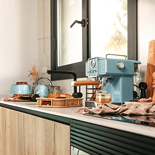 Cecotec Express Power Espresso 20 Tradizionale Light Blue, 1350 W, Espresso und Cappucicno, 20 Bars und Thermoblock… – Bild 7