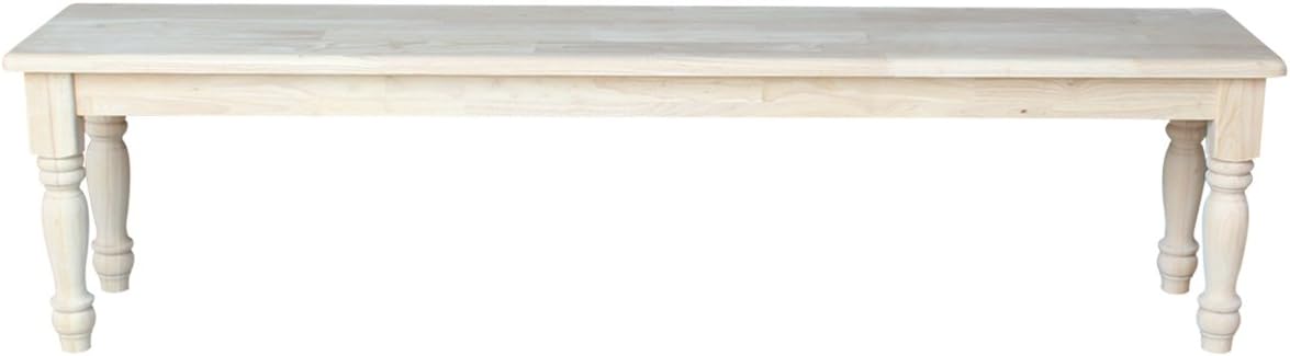 International Concepts BE-72S Shaker Style Bench, Unfinished