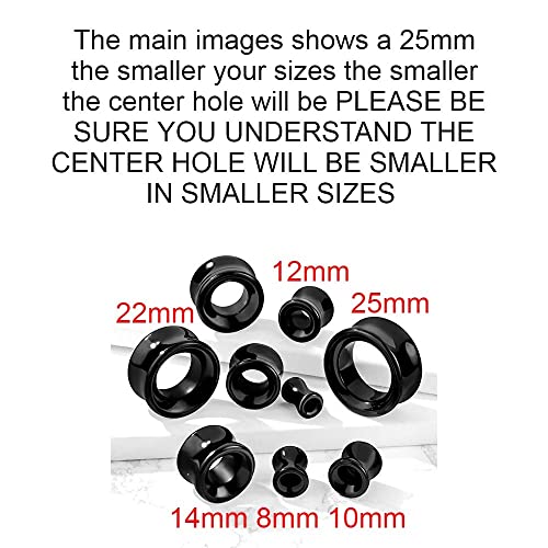 Hollow Tunnels Opalite Organic Stone Ear Plugs Gauges Sold in Pairs2