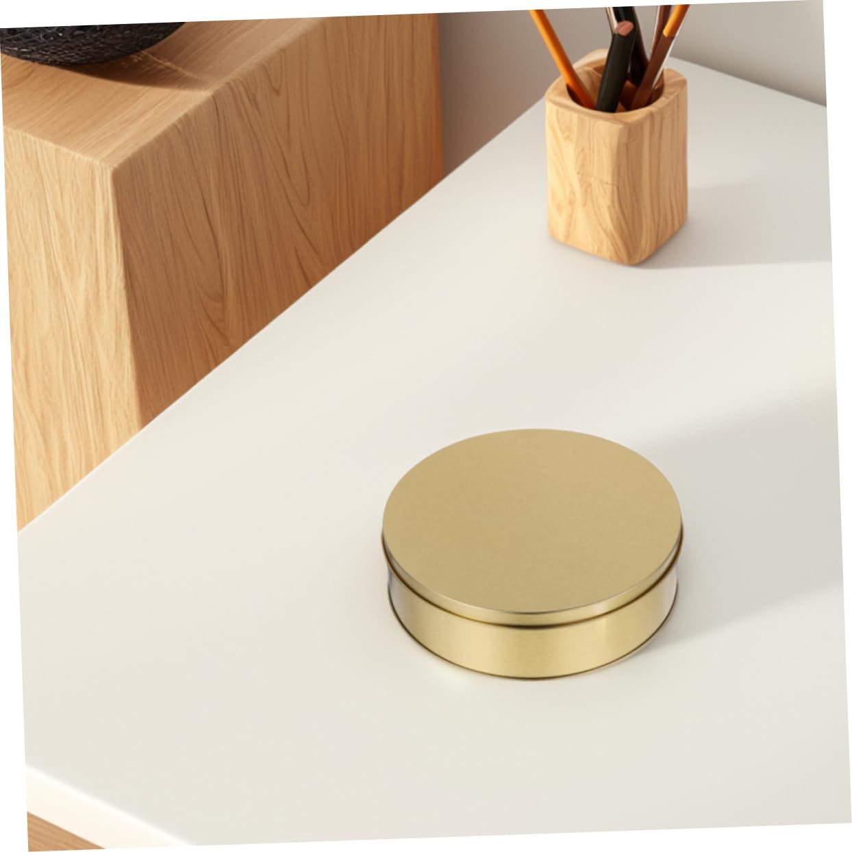 HEALLILY 4pezzi Scatole Per Biscotti Di Natale Coperchio Scatole Per Biscotti Di Natale Ronde in Metallo Per Contenitori Decorativi Dolcetti Per Feste Barattoli Per Dorati