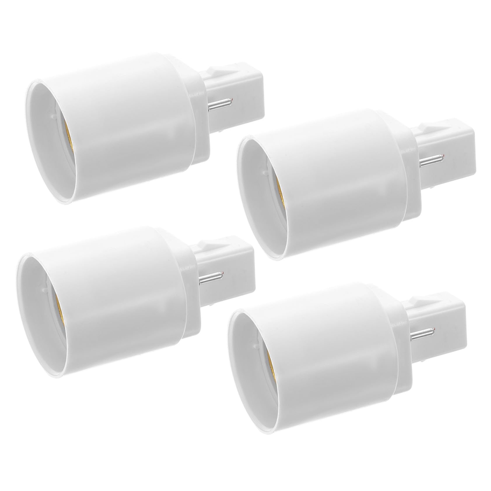 Adaptateur de Douille D'ampoule G24d vers E27 à 2 Broches 4 Pièces