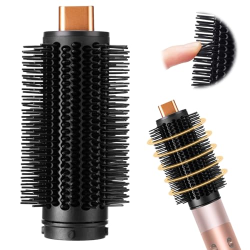 Spazzola volumetrica rotonda per Dyson Airwrap, viene utilizzato per lisciare i capelli secchi e ricci, per creare uno stile voluminoso e ridurre l'effetto crespo, compatibile con HS01/HS05/HS08, rame