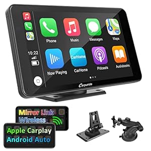 Carpuride Draadloze 7 inch Carplay & Android Auto Autoradio met Bluetooth