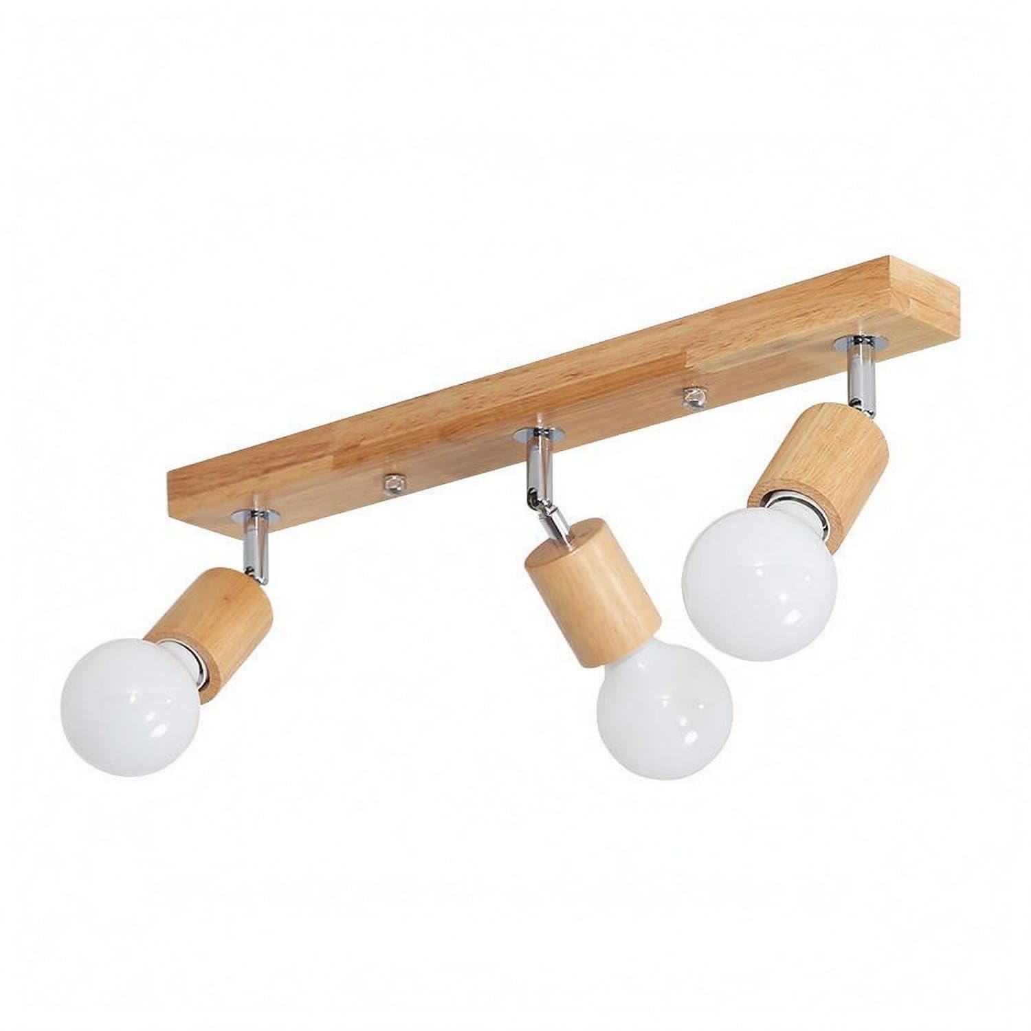 Metal Mounting Hardware Wooden Ceiling Light Natural Materials Rectangular Wood Light, 3-Heads | Home & Garden | Lamps Lighting & Ceiling Fans | Chandeliers & Ceiling Fixtures-image-33