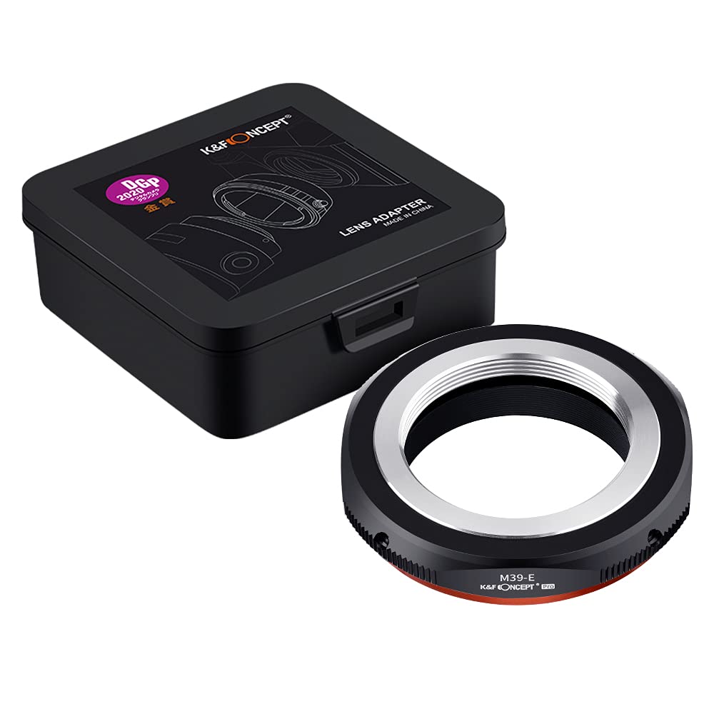 K&F CONCEPT Adapterring, kompatibel mit Objektiven in M39-Halterung auf Sony E Kameras