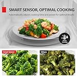 TOSHIBA ML4-EM12PA(BS) Countertop Microwave Oven with Stylish Design As Kitchen Essentials, Smart Sensor, 13 Auto Menus&Mute Function, 1.2 Cu Ft with 12.4" Turntable, 1000W, Black Stainless Steel - Image 3