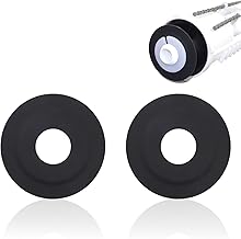 2Pcs Toilet Flush Valve Gaskets, Silicone Flush Valve Seal Washer, Replacement Toilet Accessories Sealing Washer Compatible with Storm 33A, Compatible with Skipper 45, Black