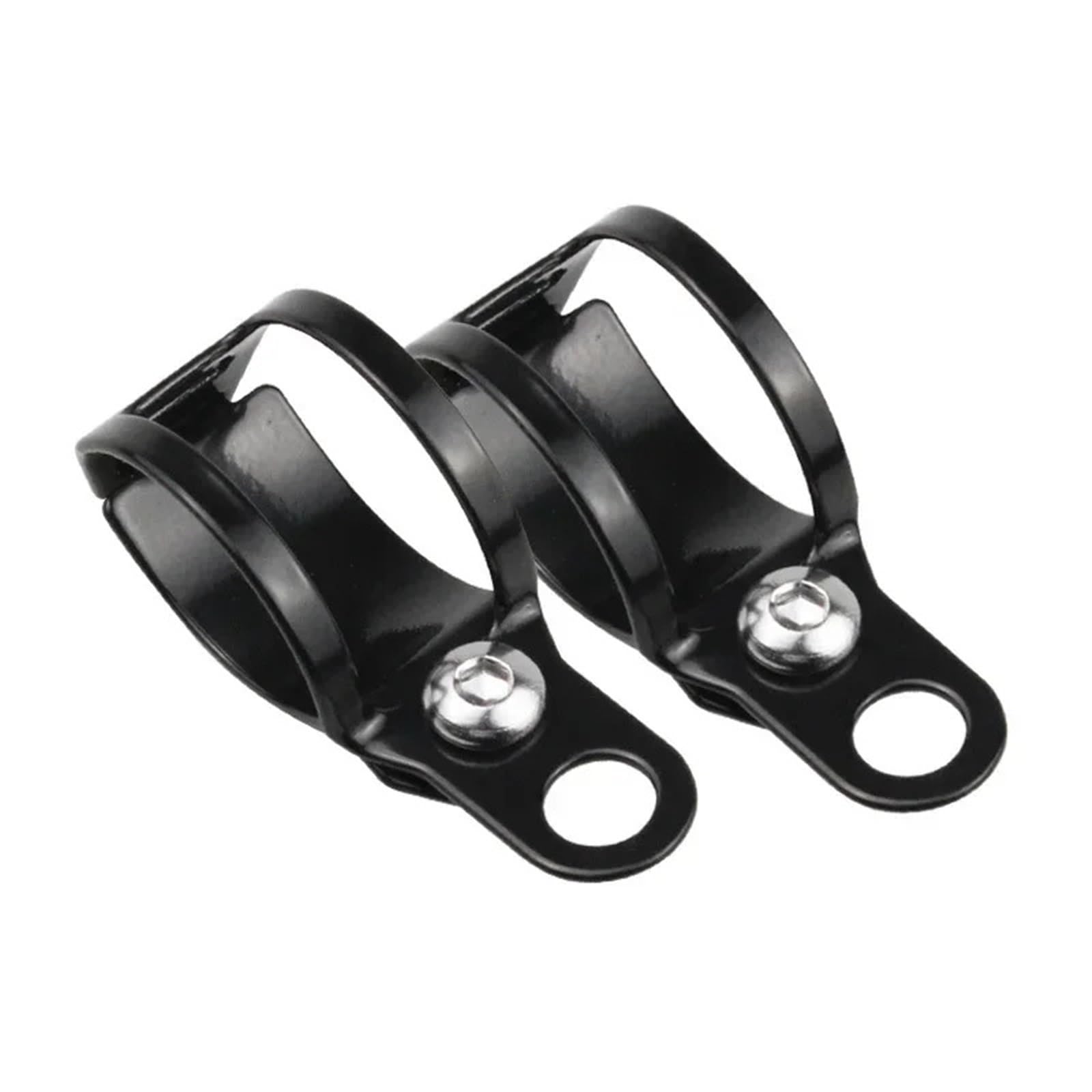 Bracket Light 2PCS Motorcycle Turn Signal Light Mount Bracket 30-43mm for Support Fit for Motorcycle Auxiliary Headlights Moto Custom(1Pair Black)