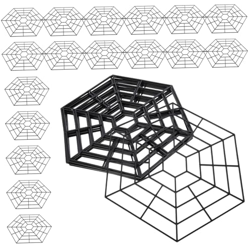 Gogogmee 6-Angle Fish Pond Net Set 30 Pcs Protective Fish Guard Nets Nylon Pond Strainer Net for Birds