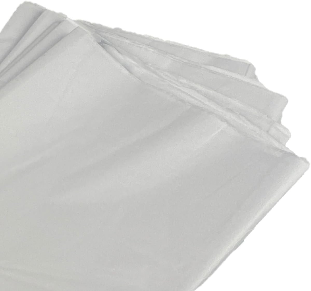 White Tissue Paper Sheets - Gift Wrapping for Special Occasions, Arts and Crafts, Decoupage, Flowers, Wine, Acid and Chlorine Free - 20 Large Sheets 50 x 76 cm - Covered Creations