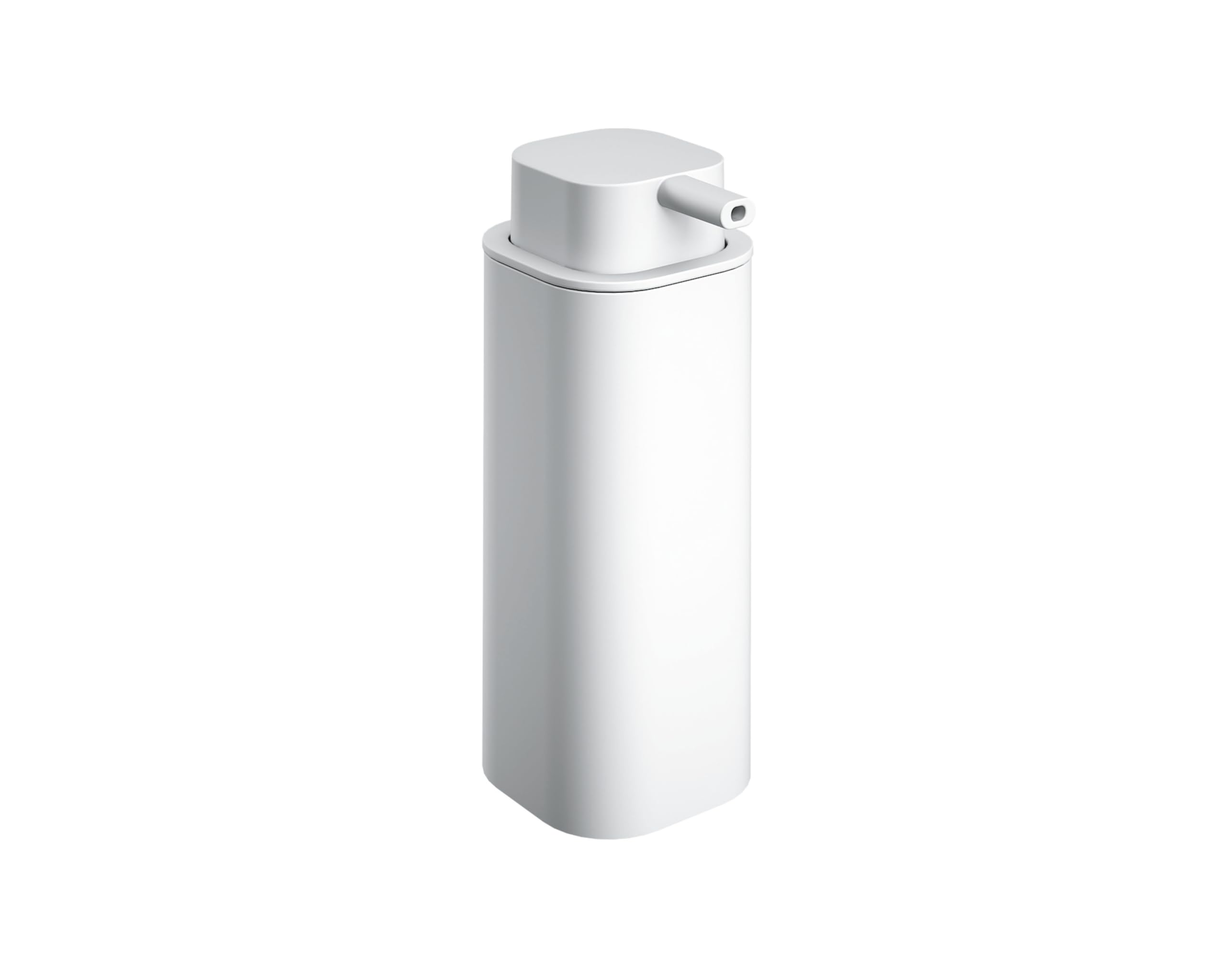 Lote de Productos para baño formado por Dispensador de Jabón y Portacepillos NEA Blanco Mate