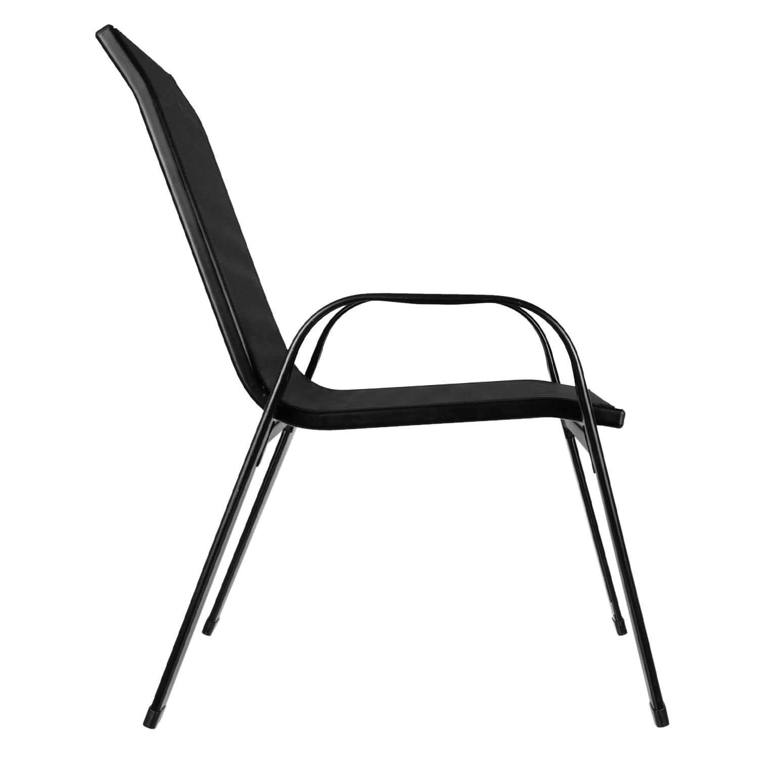 Balkonstühle 4er Set Gartenstühle Hochlehner Stapelbar bis 150 kg Belastbar Metall 23460