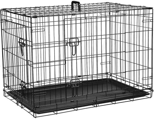 Cardys Medium Sized Dog Crate | Puppy Cage with 2 Doors Dual...
