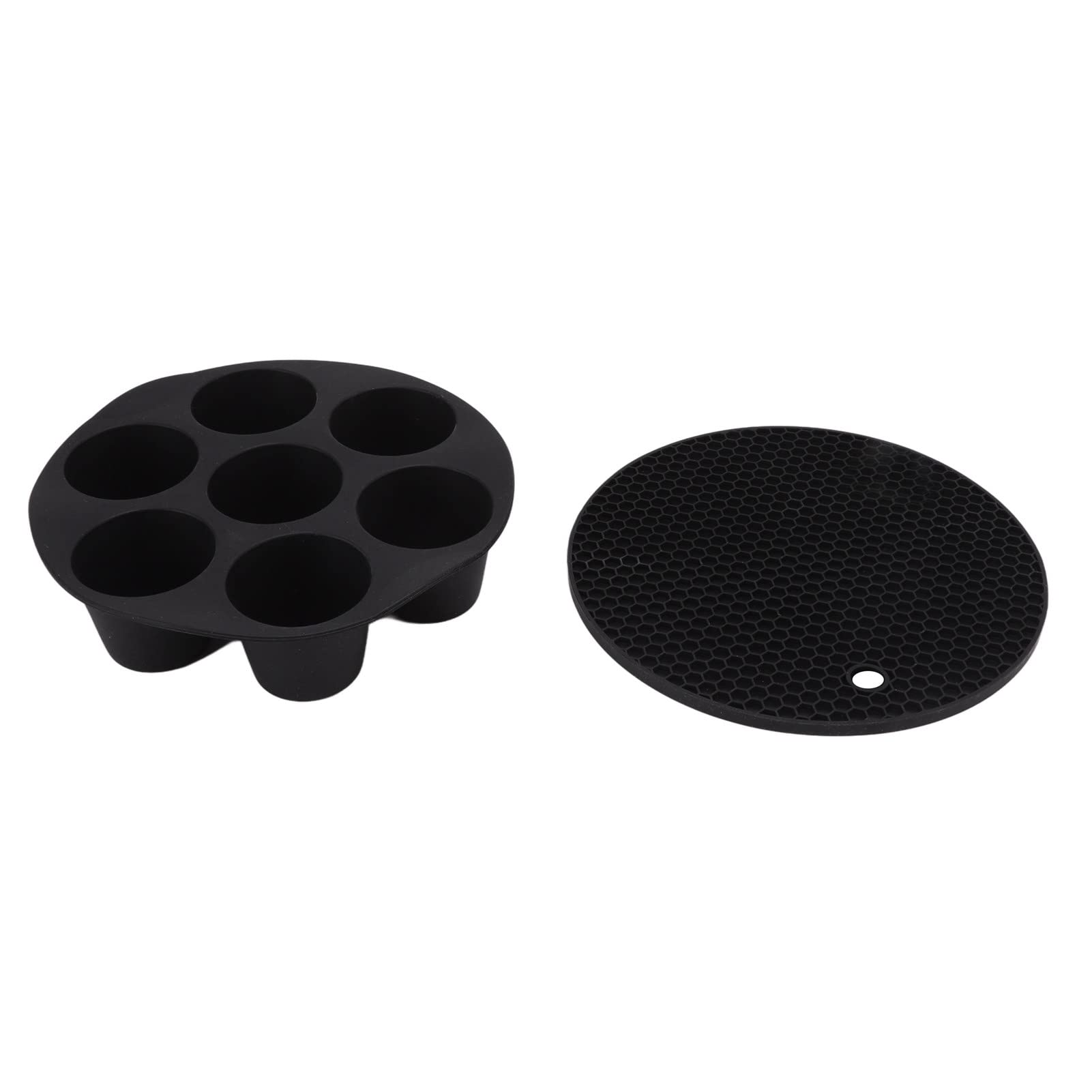 Set di padelle per friggitrice ad aria, 13 pezzi antiaderenti universali più grandi per torte e pizze, supporto per cottura in acciaio inox, lavabili in lavastoviglie per macchine (20 cm)