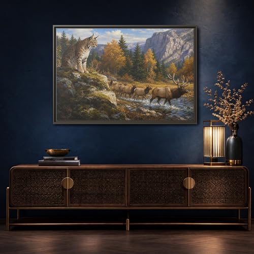 Tableau faune sauvage automne impression sur toile premium - 4