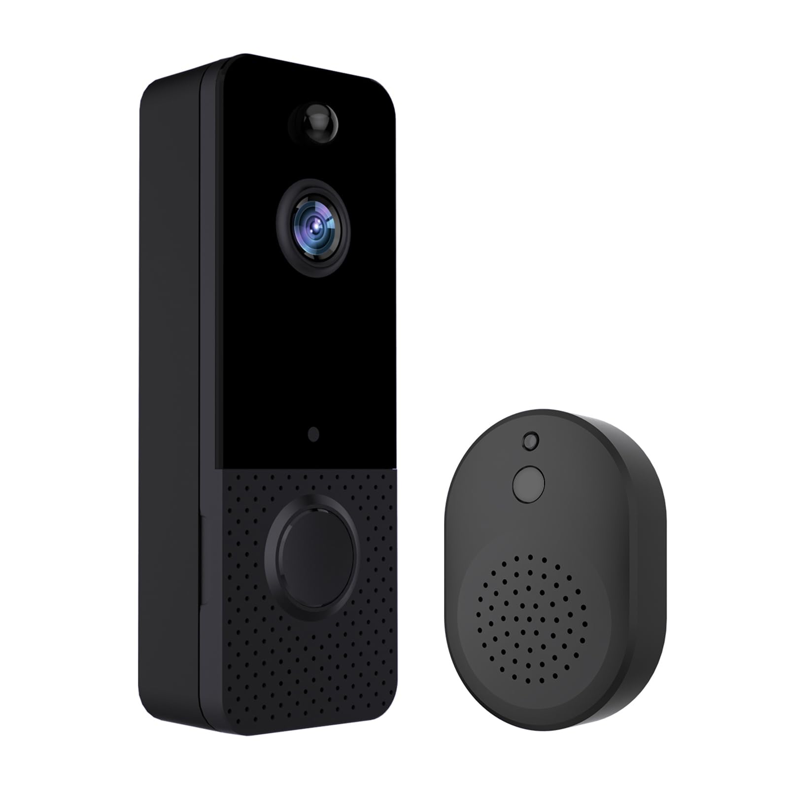 Garosa Timbre con Cámara WiFi Inalámbrico, Timbre con Vídeo Inteligente Resistente a la Intemperie IP65 con Vídeo HD 1080, Conversación Bidireccional y Detección de Movimiento para Seguridad en el