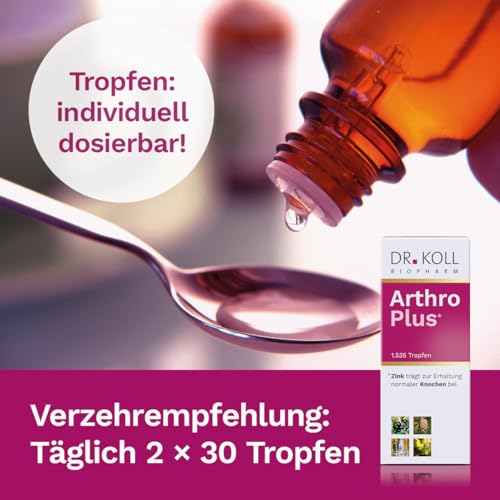Arthro Plus Dr. Koll – Natürliche Unterstützung für Ihre Knochen, 50 ml Tropfen
