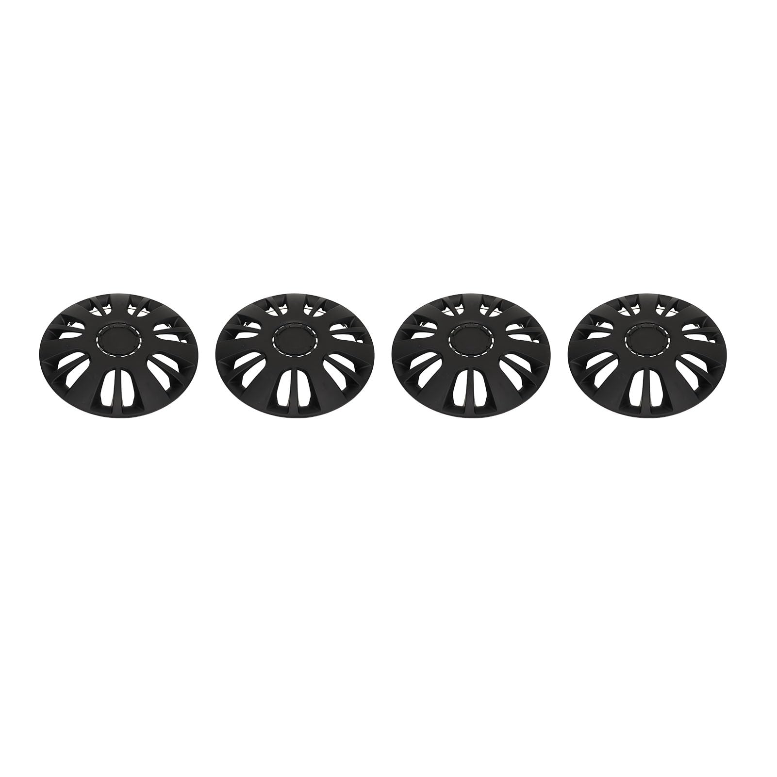 Jiawu COUVOIRS DE Roue À Carapace Universel Noir DE 14 Pouces Noir Mat pour Les Onstrac