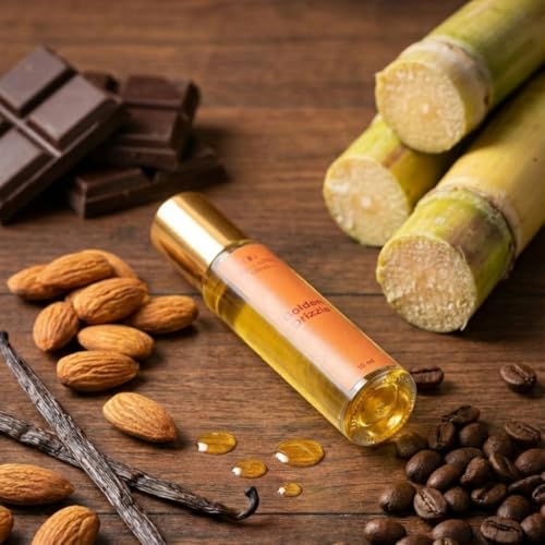 Image of Golden Drizzle Eau de Parfum | Long-Lasting Unisex Perfume | Rich Gourmand Fragrance with Rum, Dark Chocolate, Coffee, Caramel & Vanilla| Ideal Gift for Her