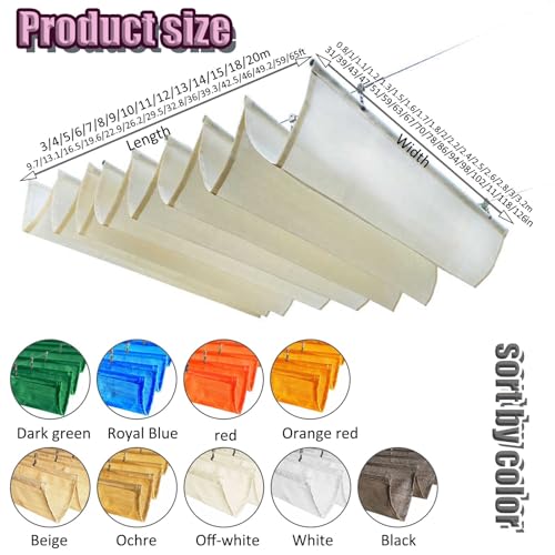 Voile ondulé en U rétractable grand format pour terrasse patio