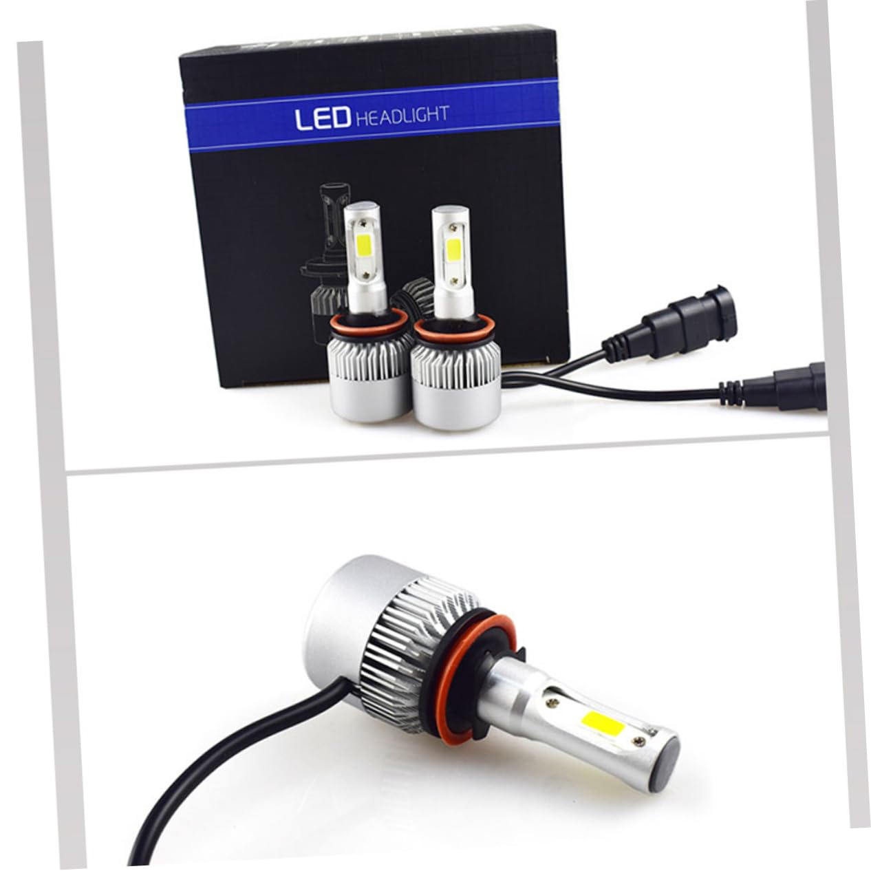 ULTECHNOVO Lot De 3 Ampoules De Phares À Led 36 W 8 000 Lm Feux De Croisement Et Feux De Route Pour Voiture 2 Pièces X 3