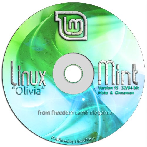 Linux Mint 15 Special Edition DVD - Includes both 32-bit and 64-bit, and both MATE and Cinnamon! -  LinuxFreak