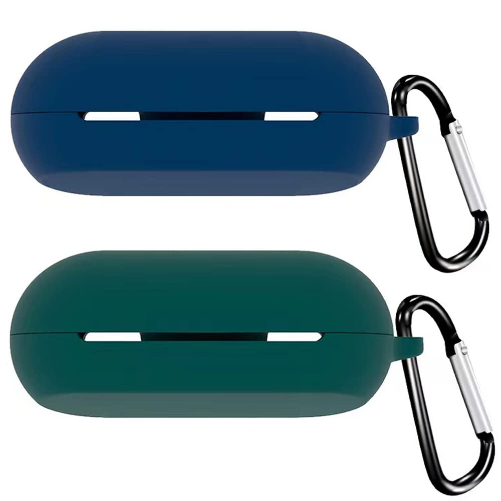 Accdeny Compatible for Sony WF-C500 Headphone Case, [Supports Wireless Charging] [Shockproof Protective Case] Silicone Headphone Case (Blue-Green)