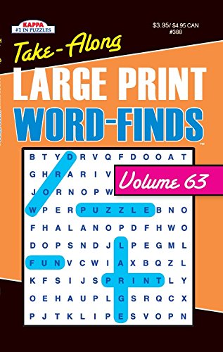 Take Along Large Print Word-Finds Puzzle Book - Volume 63