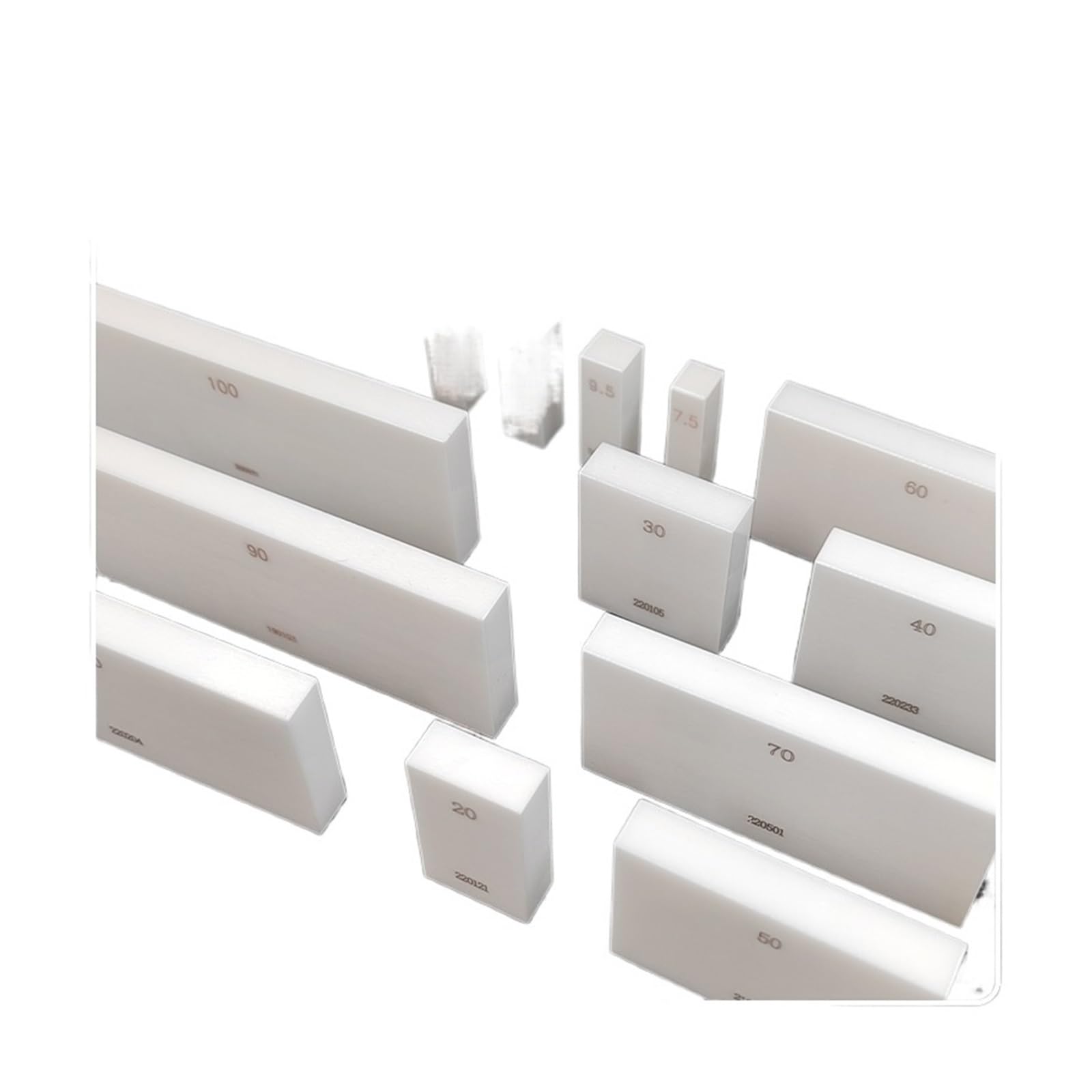 Mthckxjbsuz 100Mm Gauge Block, 0.5- Length,Ceramic Rectangular Gauge Block,Gauge,Tools For Meter And Caliper Inspection(100Mm)