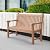 Psilvam 2-Person Outdoor Bench with 700 Lbs Weight Capacity, Poly Lumber Weatherproof Garden Bench Seating for Porch, Balcony and Park, All-Weather Patio Bench Furniture (Teak)