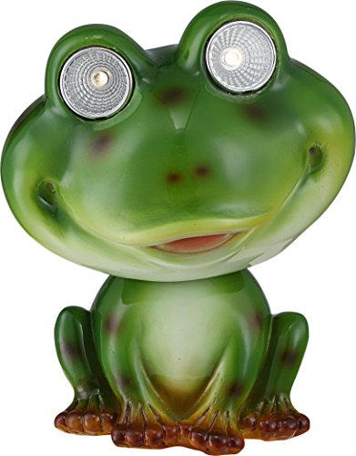 Preisvergleich Produktbild Globo 2 Solar LED Garten Frosch Lampe, Grün