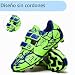 Imagen de Zapatos de Fútbol Niños Zapatillas de Fútbol Zapatos de Entrenamiento Antideslizantes Exteriores Botas de Fútbol Tacos Múltiples Verde 37EU