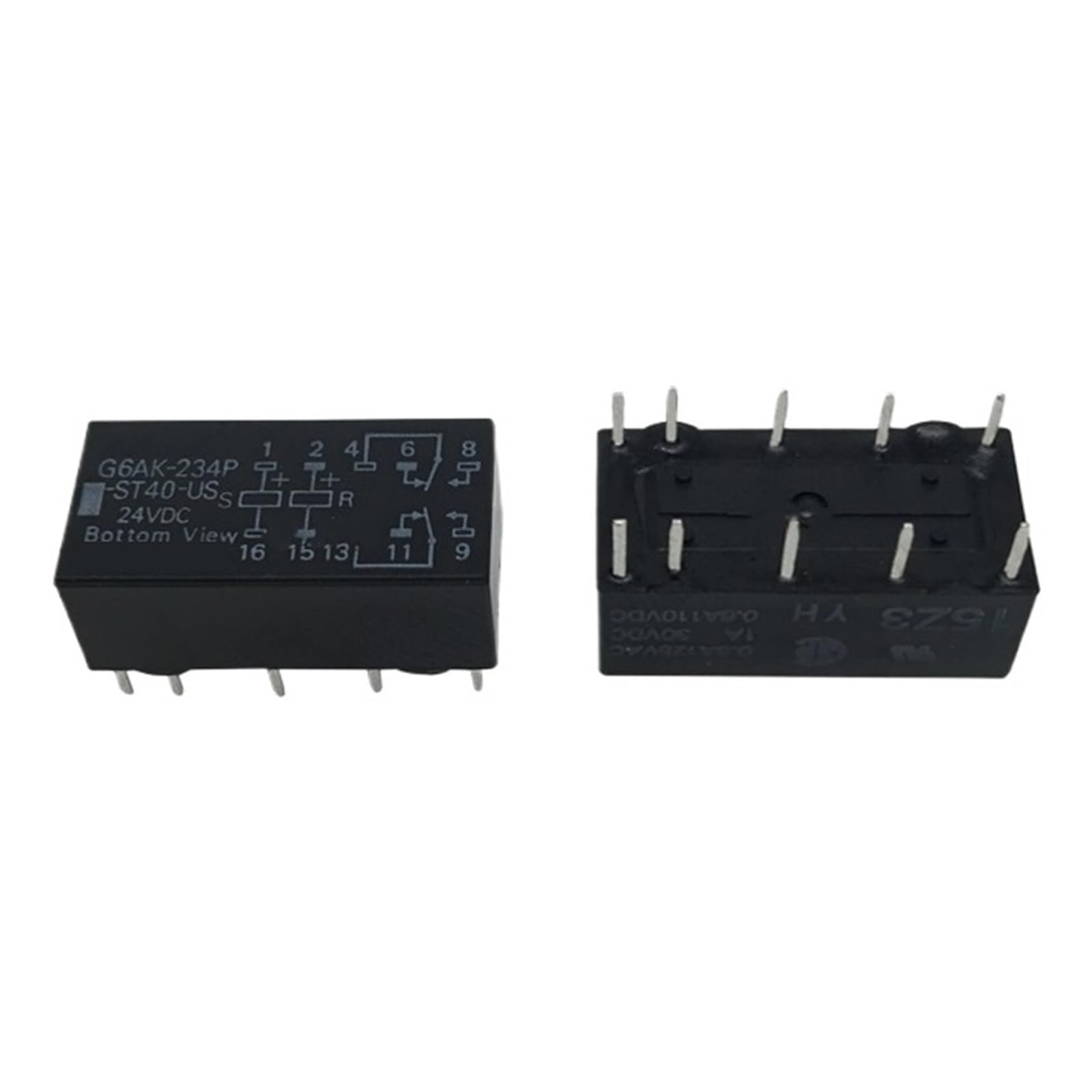 G6AK-234P-ST40-US 24Vdc relais bistable DC24V pour maintenance électronique
