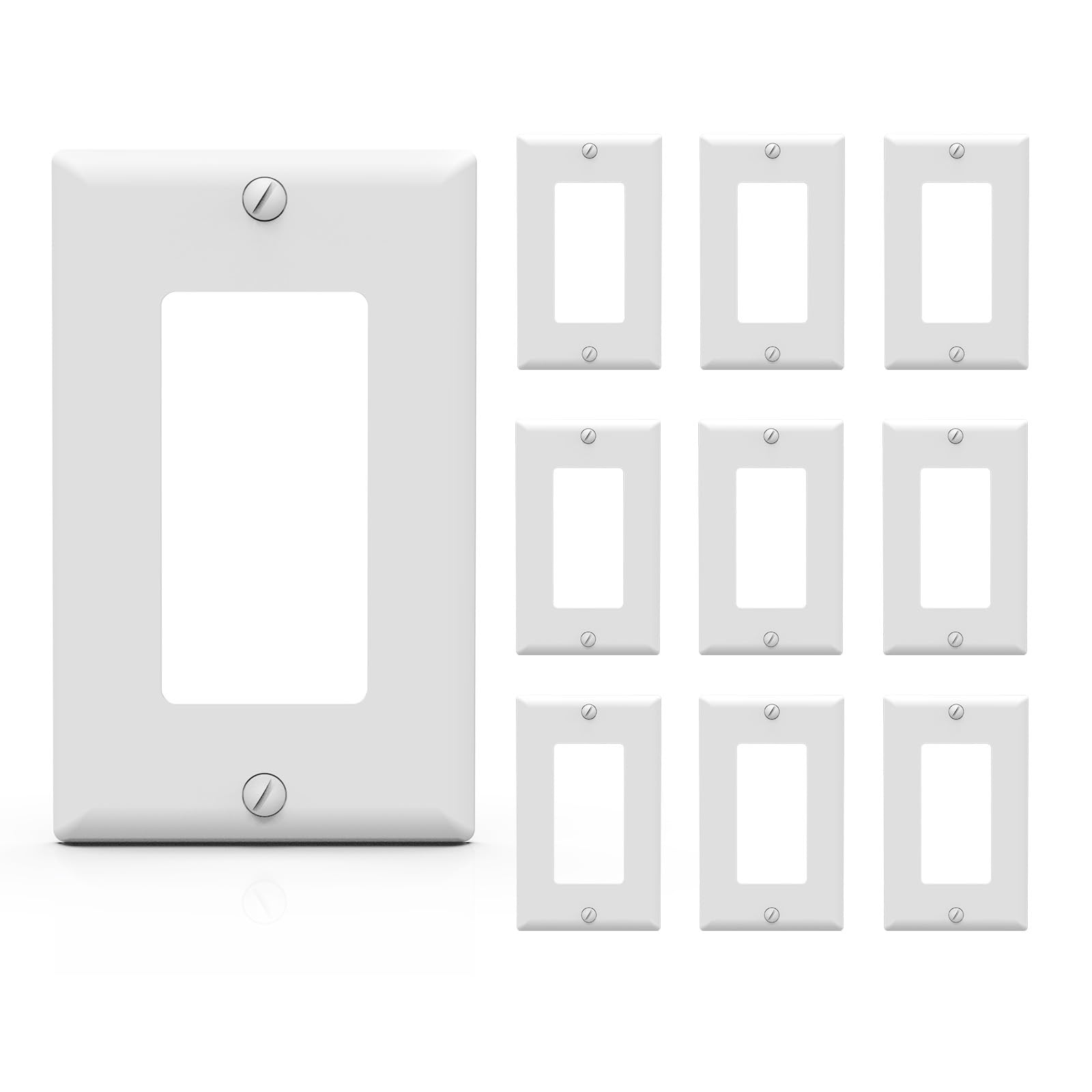 Decorative Wall Plates - Glossy White -23