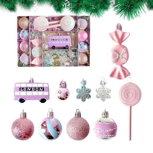 Bolas de Navidad - Adorables Decoraciones Suspendibles Estilo Postre Dulce,Bolas Artificiales Colgantes para Casa Fiestas