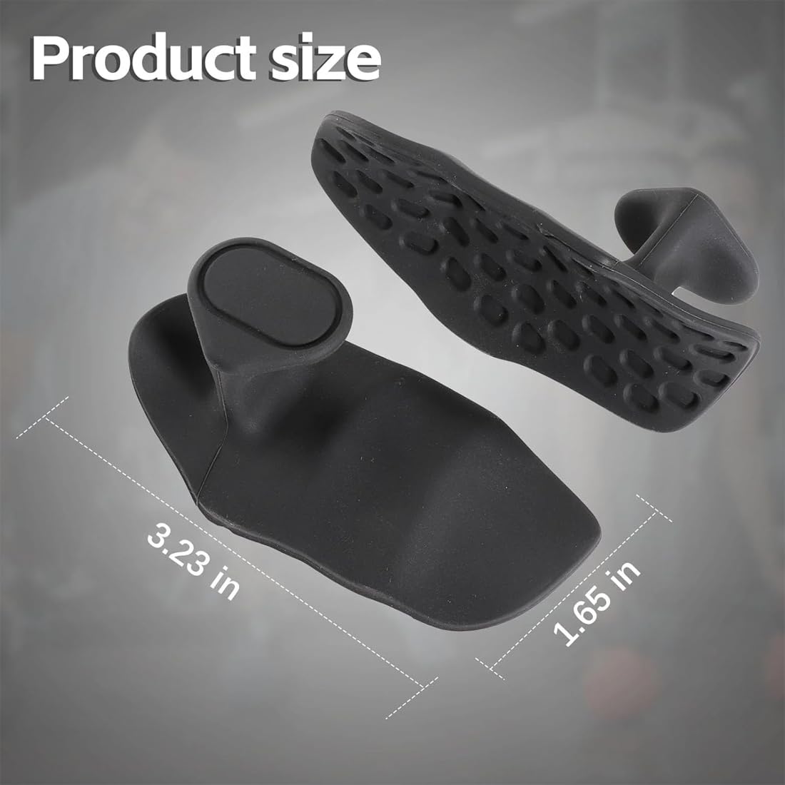Confezione da 2 Impugnature da palestra per sollevamento pesi, Guanti di Protezione Mani in Gomma Ergonomica per Sollevamento Pesi, Trazioni in Palestra e Allenamento