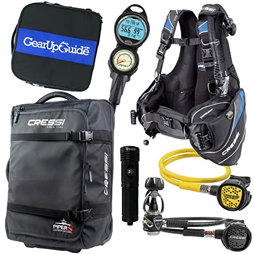 Cressi Travelight 15 LBS Scuba Diving Gear Package Complete