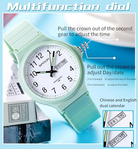 Findtime MSD6060GREEN Women'S Watch Waterproof Ladies Watches Sport Wrist Watch Nurse Analog Simple Minimalist Casual Watch Dress Wristwatch thumb #4