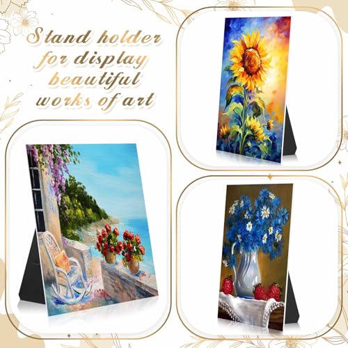 Marspark 12 Pack Poster Stand Self Stick Easel Back Poster Board Stand Convenient Peel and Stick Self Adhesive Easels Display Cardboard Sign (7 Inch) by Marspark - Image 6