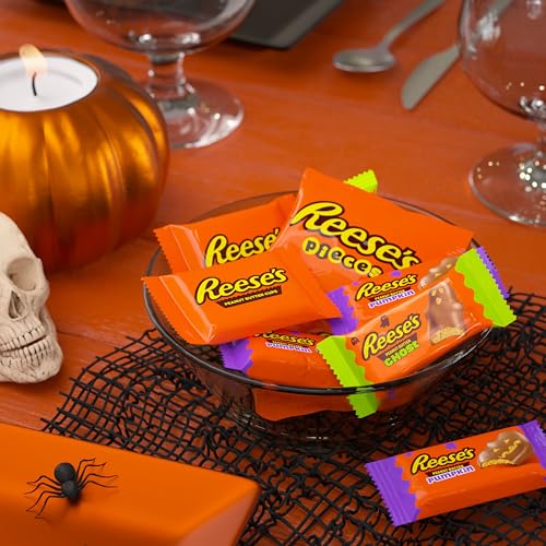 Reese's Assorted Peanut Butter Halloween Candy Bulk Variety Bag, 30.45 oz - image 6