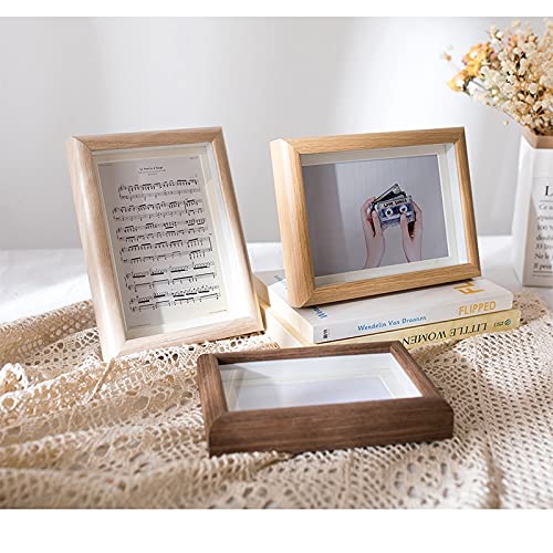 Amazon.co.jp: 額縁 6/7/10インチA4ガラスパネル木製フォトフレーム額