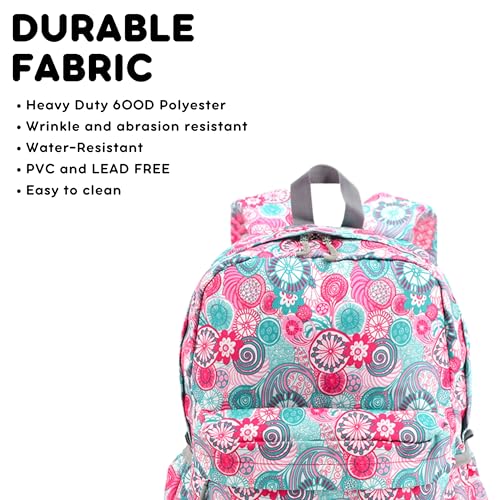 Image of J World Oz Middle School Backpack for Girls & Women. Cute Kids Laptop Bookbag, Blue Raspberry