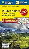  Wilder Kaiser - Ellmau - Going - Scheffau - Söll XL: Wander-, Rad- und Mountainbikekarte. GPS-genau. 1:25000 (Mayr Wanderkarten)