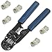 3 in 1 Crimp Tool for CAT5E Cable Repair with 5 CAT5E connectors