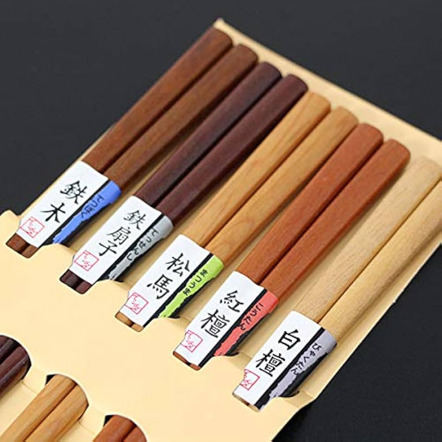 木　お箸　セット Amazon | 箸セット 銘木 ベーシック 5膳 箸 セット お箸 おはし お箸