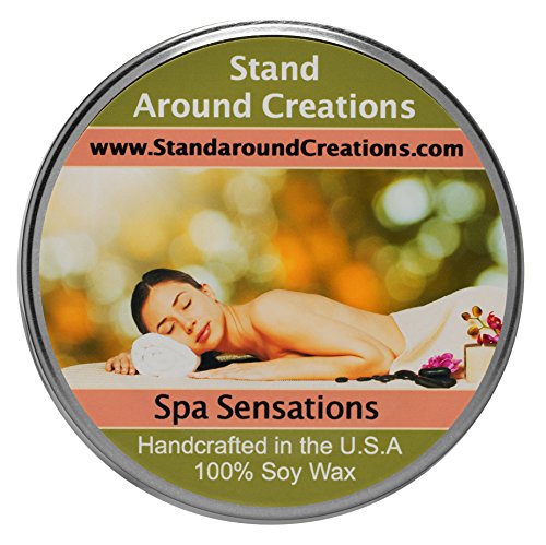 Premium 100% All Natural Soy Aromatherapy Candle - 3 oz Tureen - Spa: A Calming Fragrance That Combines Notes of Lemongrass, Black Currant, Patchouli and Sugar Cane. Made with Essential Oils.