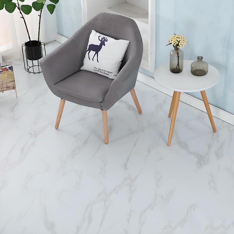 Miniatura 2 de Azulejos de piso autoadhesivos de 12 x 12 pulgadas, azulejos de vinilo autoadhesivos impermeables para baño, azulejos de despegar y pegar, azulejos